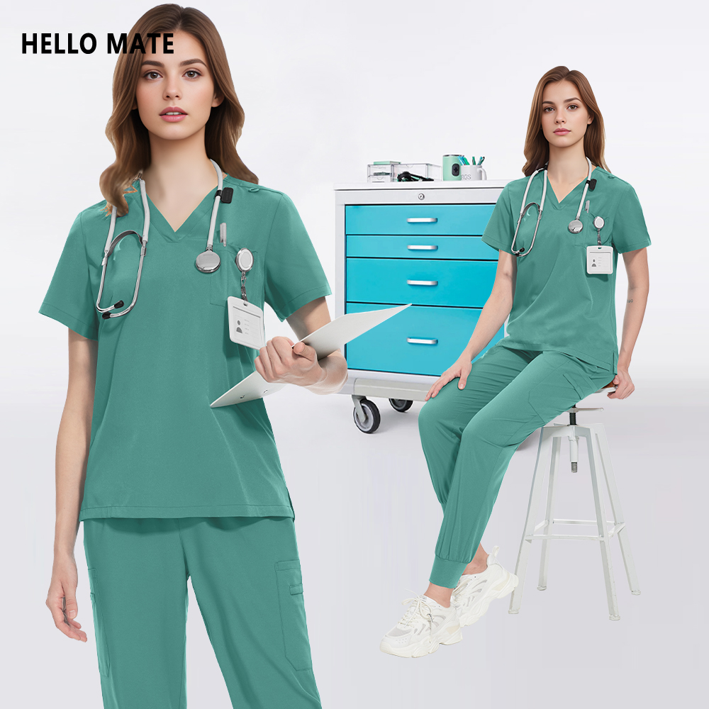 Medical Lab Hospital - Ensemble de blouses multicolores pour femmes,