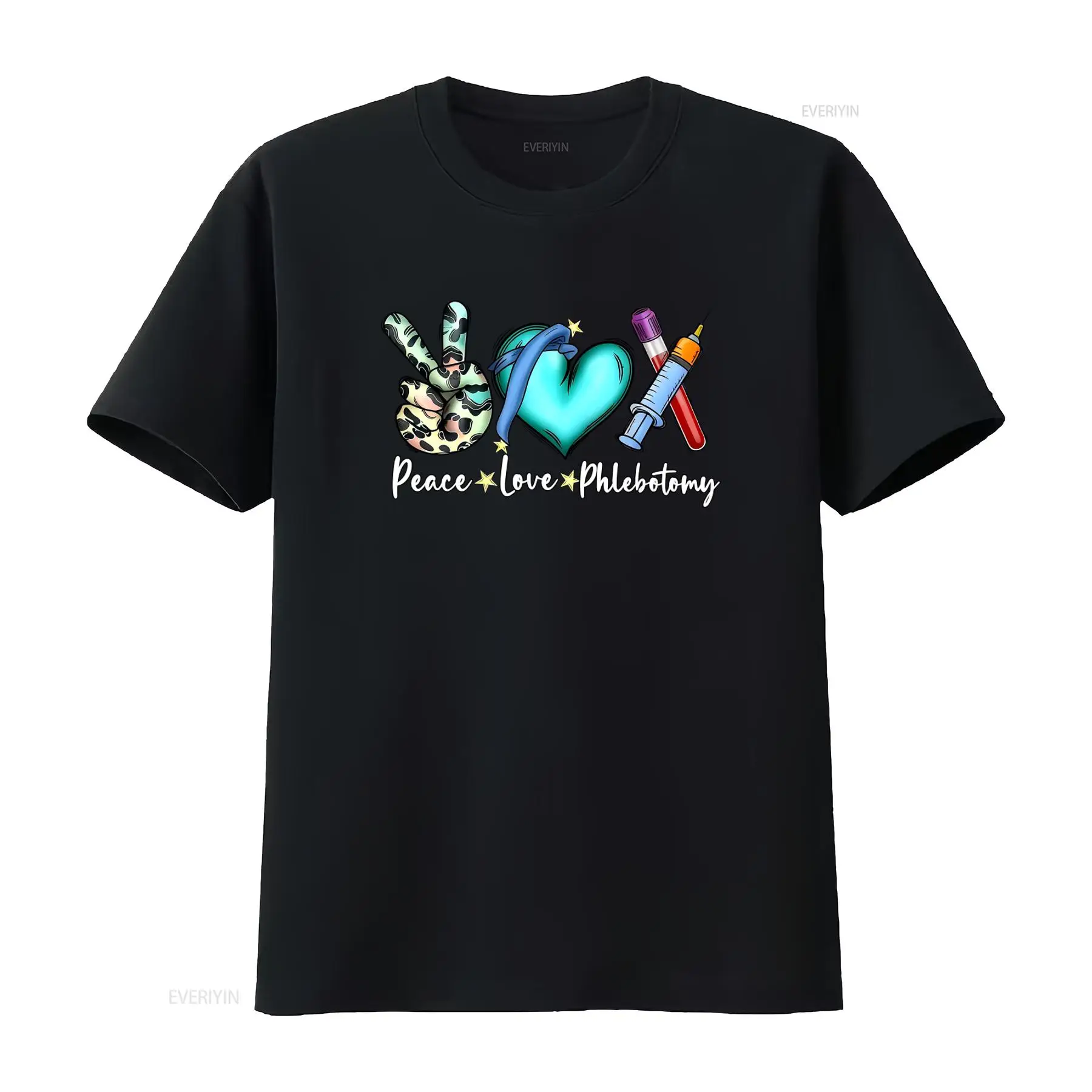 T-shirt Peace Love Phlebotomy  - Medical Lab Technologist avis et prix