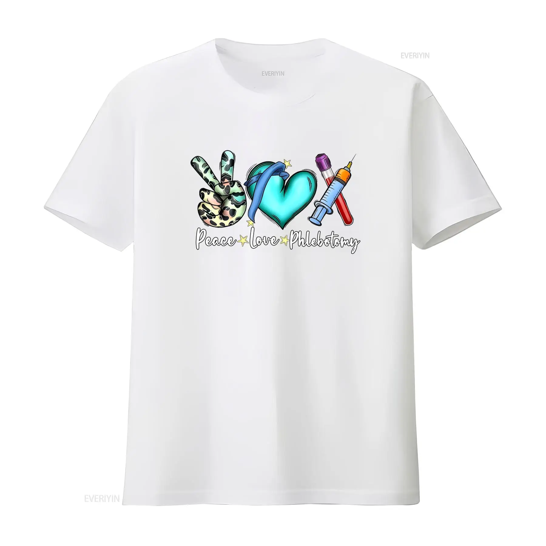 T-shirt Peace Love Phlebotomy  - Medical Lab Technologist avis et prix