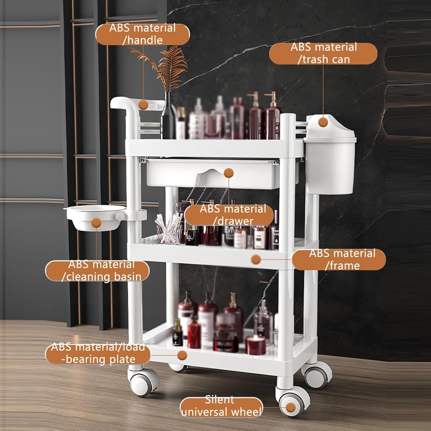 Chariot médical à 3 niveaux av - Medical Lab Hospital avis et prix